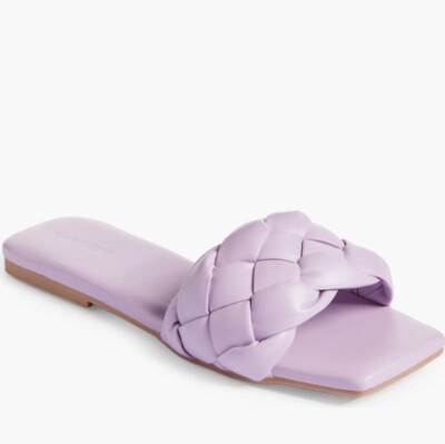 Nordstrom Open Edit Women's Lucca Slide Sandal Purple Spray