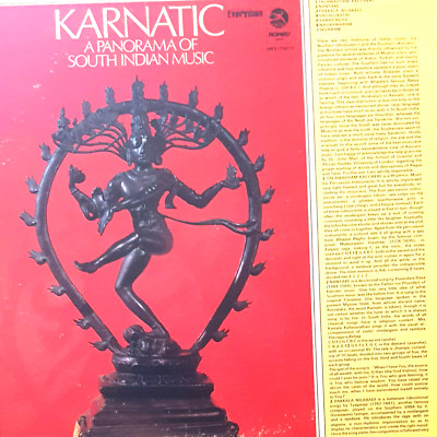 Karnatik. A Panorama of South Indian Music. Vinyl LP