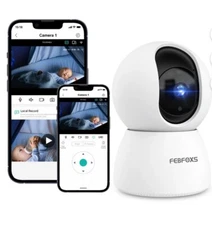 Febfoxs D305 Baby Monitor Security Camera for Home Security-New