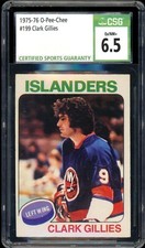 1975-76 OPC O PEE CHEE NHL #199 Clark Gillies RC CSG 6.5 EX-NM+ Islanders Rookie