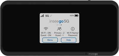 Inseego M2000 MiFi 5G Hotspot LTE Wi-Fi Black (Unlocked)