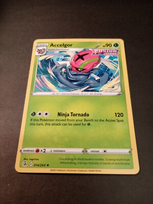 Pokemon Fusion Strike Accelgor Rare Card 014/264 NM | eBay