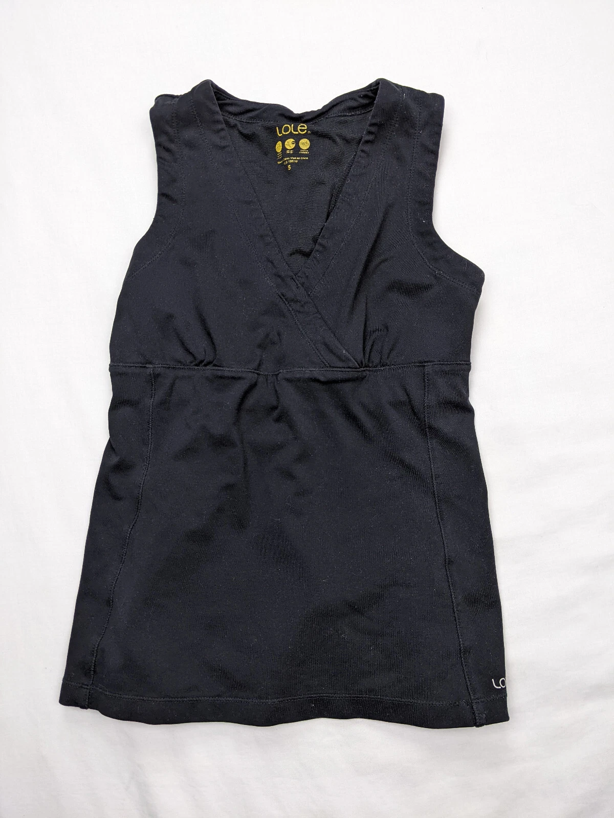 lole sport logo pocket mp3 active wear running tank-top