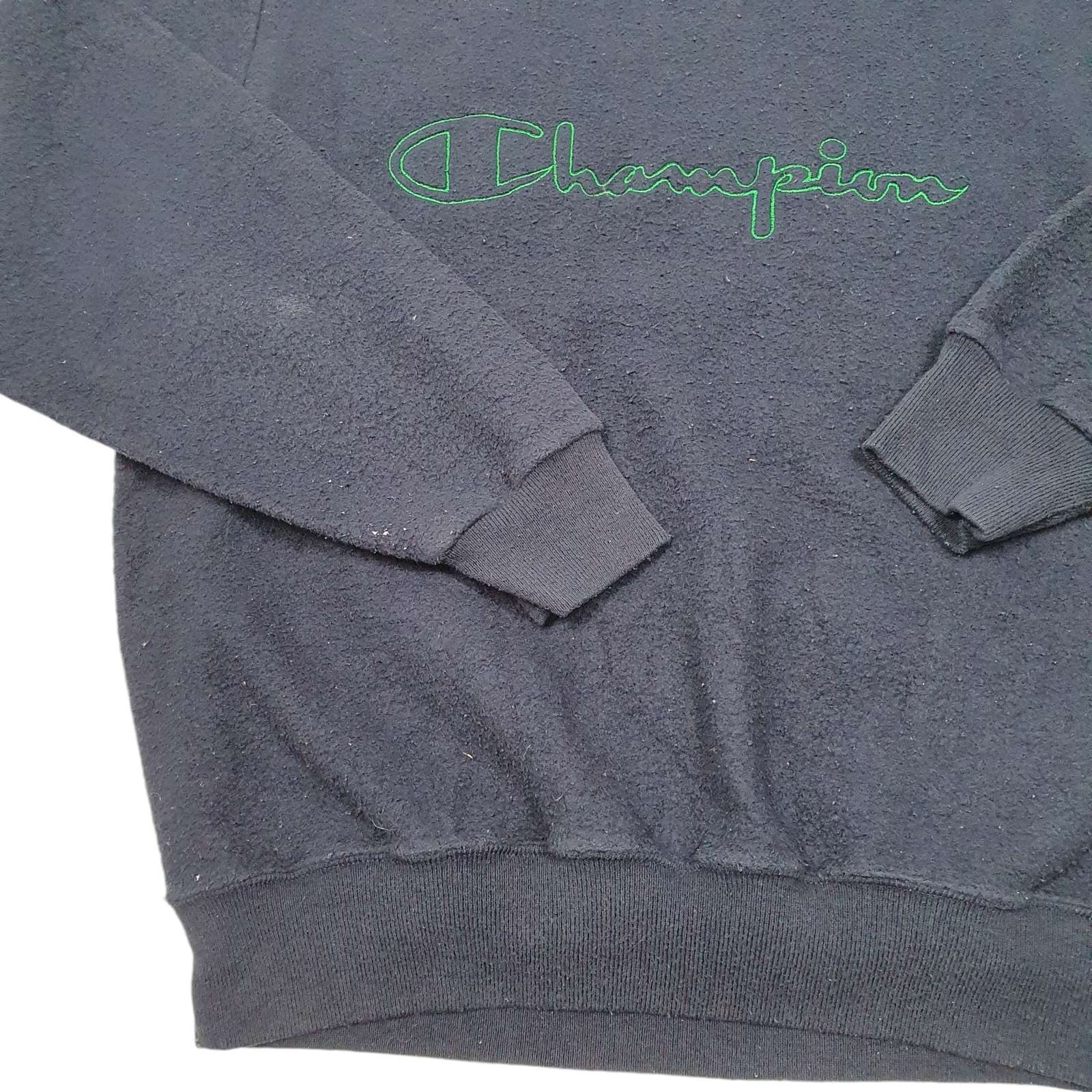 CHAMPION Crewneck Vintage Script 90s Inside Out Jumper Sweatshirt Mens S image 4