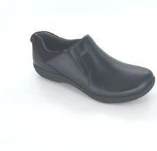 7195 Dansko Womens Neci Black Leather Shoes Size 37 EU 6.5-7 US