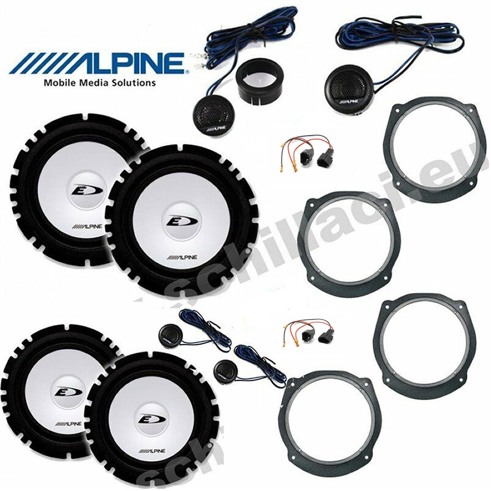 Kit 8 Casse Alpine Fiat Croma - Altoparlanti con Adattatori e Supporti