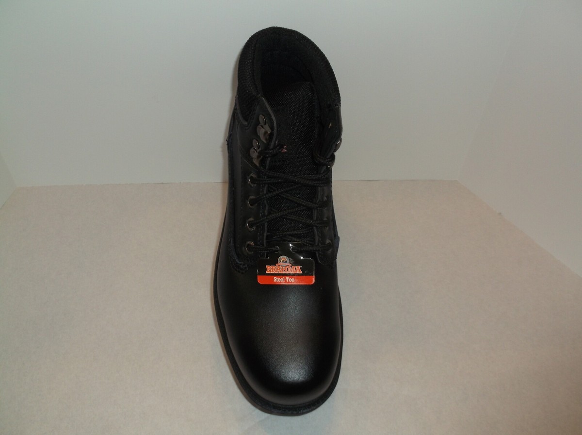 Brahma Black Men\'s Steel Toe Work Boot. Size 7W. NIB Brahma Men main image 2
