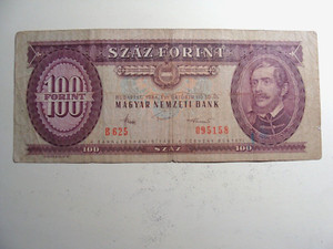 1984 HUNGARY 100 FORINT BANKNOTE  P-171G CIRC