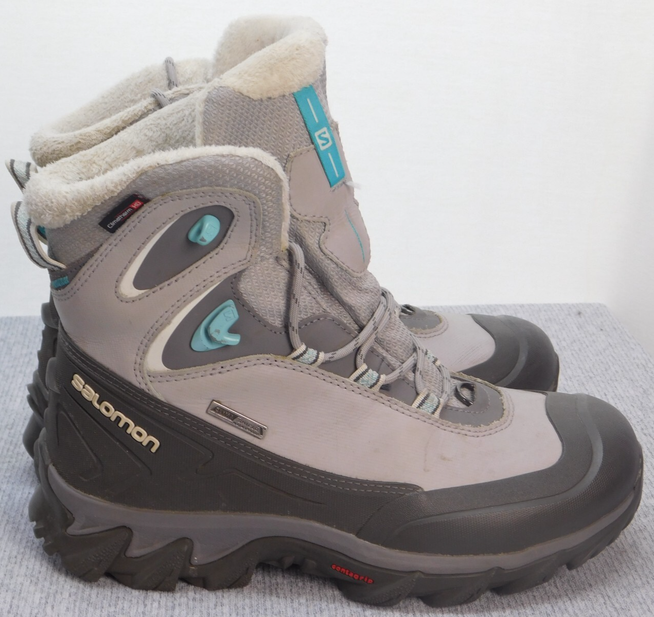 Salomon Stivali da Neve Invernali Impermeabili Donna 7 Grigio 368987S
