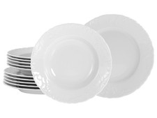 CreaTable Rokoko Weiss Tafelservice 12-tlg Porzellan