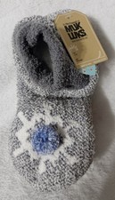 MUK LUKS Cozy Slipper Booties S/M 6-8  NWT Never Worn, infused with Vitamin E