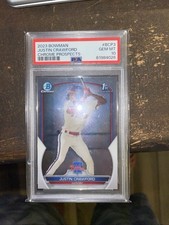 Justin Crawford 2023 Bowman 1st Chrome Prospects #BCP3 PSA 10