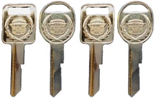 4 Cadillac Logo OEM Gold 2 A & 2 B IGNITION/DOORS/TRUNK Key Blanks Set B48 B49
