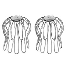 Set of 2 Zinc Wire Leaf Catchers for Rain Gutter Downpipe 87 to 100 mm Mesh