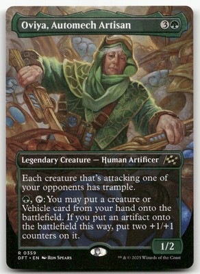 Oviya, Automech Artisan (Borderless) #359 (NM) Aetherdrift DFT Magic MTG