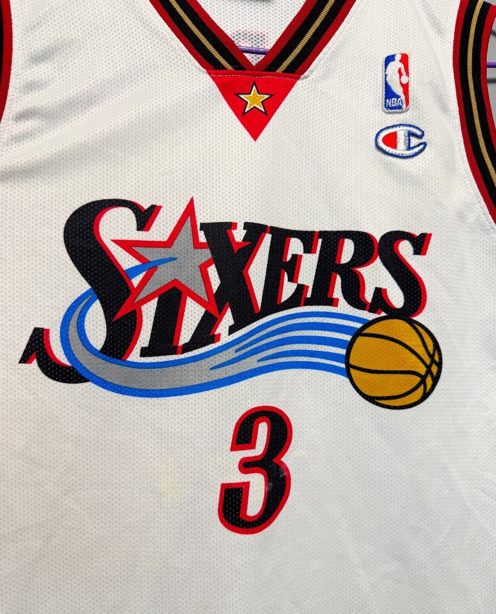 PHILADELPHIA SIXERS 76ERS IVERSON #3 SHIRT JERSEY NBA CHAMPION