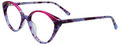 EASYCLIP EC688 Eyeglasses Eye Glasses 080 Purple Tortoise & Fuchsia Authentic Ne