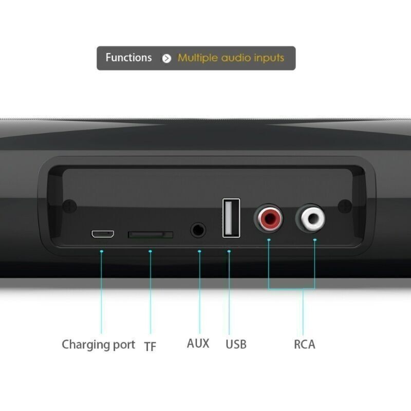 Surround Sound Bar 4 Speaker System Wireless Bt Subwoofer Tv Home Theater Remote Sound Bars With Arc Optical Aux Connection G 601099606451342