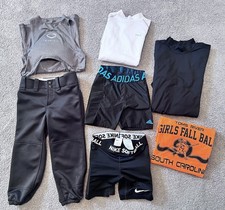 Lot 7 Nike Under Armour Adidas Softball Pant  Sliding Chest Protect Girl S / M