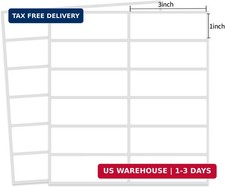Multi-Use Removable Labels, 1"x 3", 300 PCS Blank Labels Total,Water/Oil/Tear Re