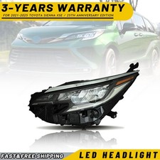 Headlight For 2021-2025 Toyota Sienna Xse 25th Anniversary Edition Left Driver