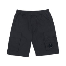 C.P. Company Kids Black Short Pants 25SS
