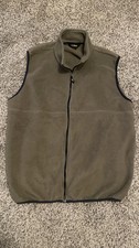 L.L.Bean Outdoors Fleece Vest Mens XL Olive G...