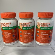 3 Pack - Smarty Pants Kids Organic Multi Omegas 90 Gummies Ea. Exp 0727 New 3 Pack - Smarty Pants Kids Organic Multi Omegas 90 Gummies Ea. Exp 0727 New