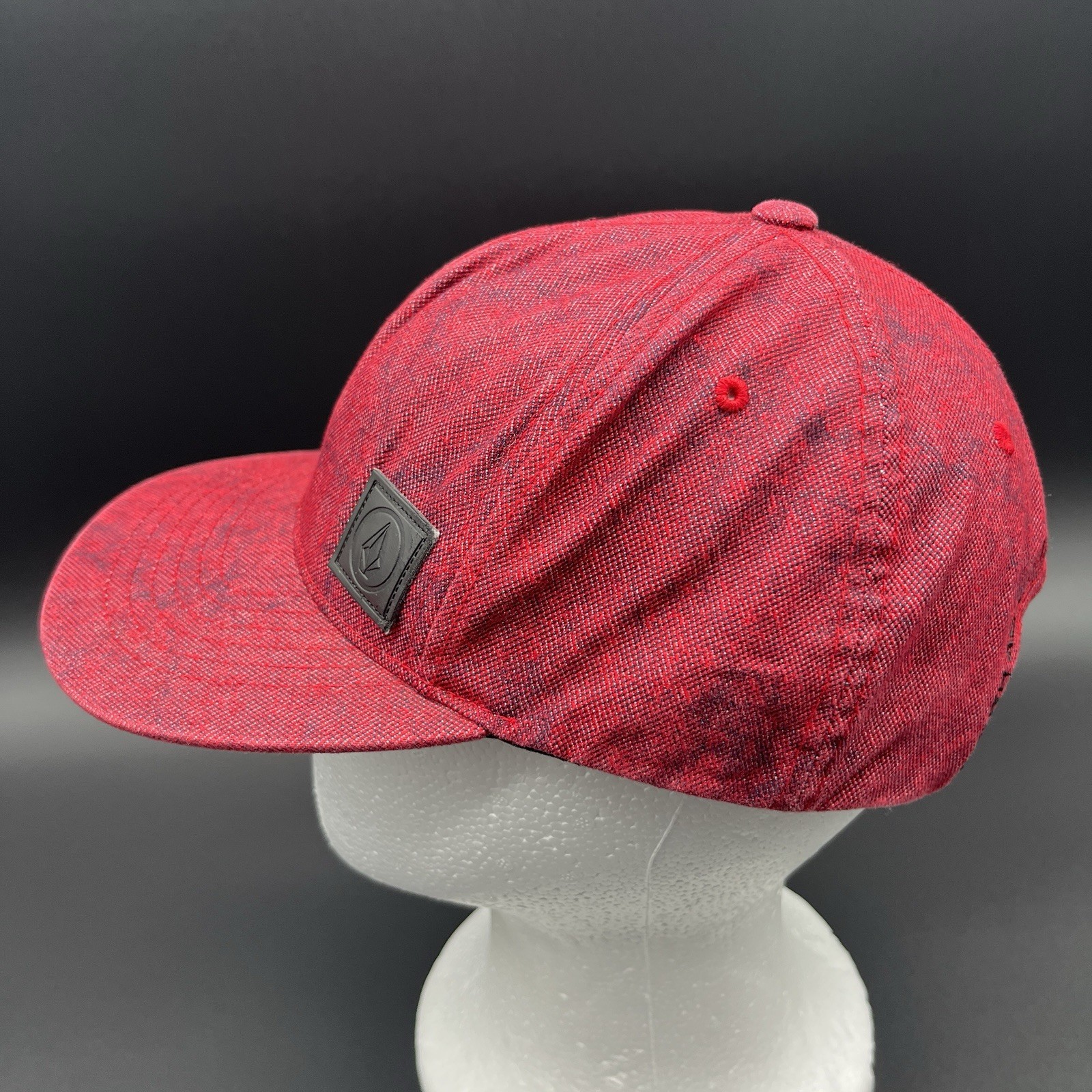 Volcom Stone Hat Red Adjustable Snapback Cap - image 3