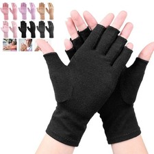 Arthritis Compression Gloves Fingerless Hand Support Carpal Tunnel Pain Relief