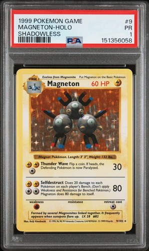 Magneton (Shadowless) graded PSA 1 for sale on eBay