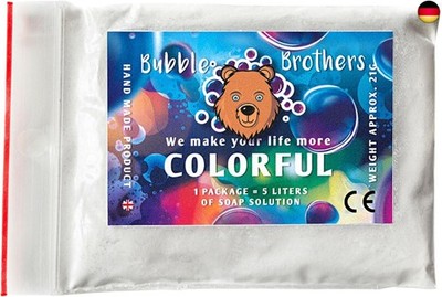 Bubble Brothers Seifenblasenflüssigkeit für Riesenseifenblasen 2 x 5 Liter S