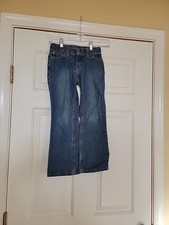 Sonoma Goods For Life Girls Bootcut Jeans, Medium Wash, Adjustable Waist, 6X Reg