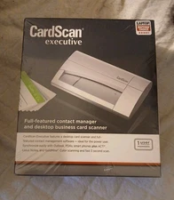 CardScan Executive Desktop Business Card Scanner New Sealed 