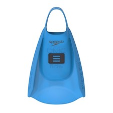 Speedo Unisex-Adult Swim Training Fins Silicone Small DMC Super Blue/Charcoal