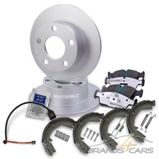 ATEC 2x BREMSSCHEIBE+BREMSKLÖTZE+BREMSBACKEN HI FÜR BMW Z3 E36 2.0-3.0