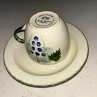 Poole Pottery Cup And Saucer Vine And Grapes Design