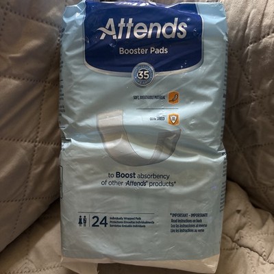 Attends Unisex Booster Pad Ultra Thin 3.5 x 11'' BST0192 37 24 Ct