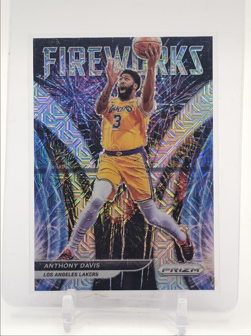 ANTHONY DAVIS 2021-22 PANINI PRIZM FIREWORKS MOJO LAKERS /25 Q6084