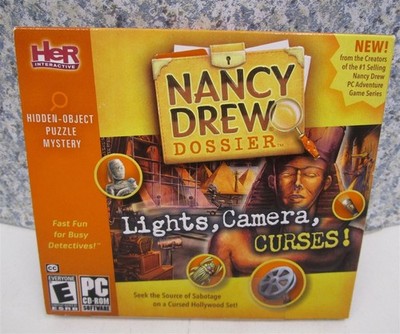Video Game PC Nancy Drew Dossier Lights Camera Curses! NEW SEALED Digipak