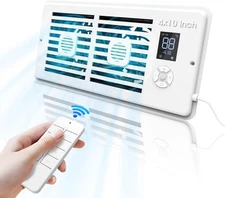 Register Booster Fan,10-Speed Smart Thermostat AC Vent Fan with Timer Setting an