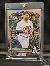 2025 Bowman Chrome Tommy White Prospects Stained Glass 1dt Oakland Refractor