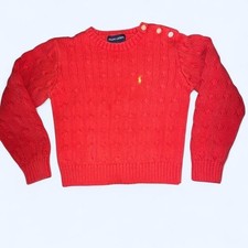 Youth Red Ralph Lauren cable knit Made In Japan Size 6
