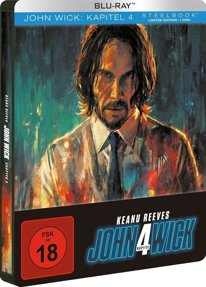 JOHN WICK: KAPITEL 4 (Keanu Reeves) Blu-ray Disc, Steelbook NEU+OVP - Bild 1 von 1