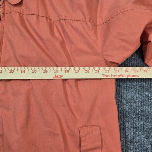 Vintage Givenchy Gentleman Jacket Mens 44 Coral Orange Full Zip Hong Kong Read image 12