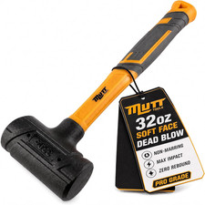 32 Oz Dead Blow Hammer - Deadblow Mallet Soft Face 32 Ounce Steel Shot Fill 32 Oz Dead Blow Hammer - Deadblow Mallet Soft Face 32 Ounce Steel Shot Fill