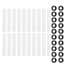 20pcs Garage Door Hinge Quiet Roller Sleeves with Nuts for Improved Performance
