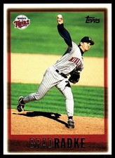 Brad Radke 1997 Topps #257 Minnesota Twins MLB READ FREE SHIPPING AutographDen