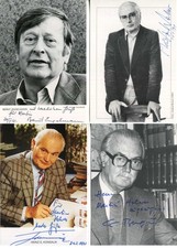 German WRITERS (Collection) Martin Walser & others autographs, four signed photo