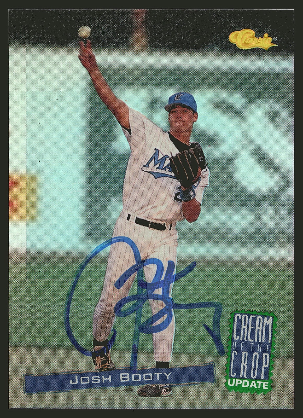 1994 Classic #CC5 Josh Booty Cream of the Crop Update In Person Autograph, A2